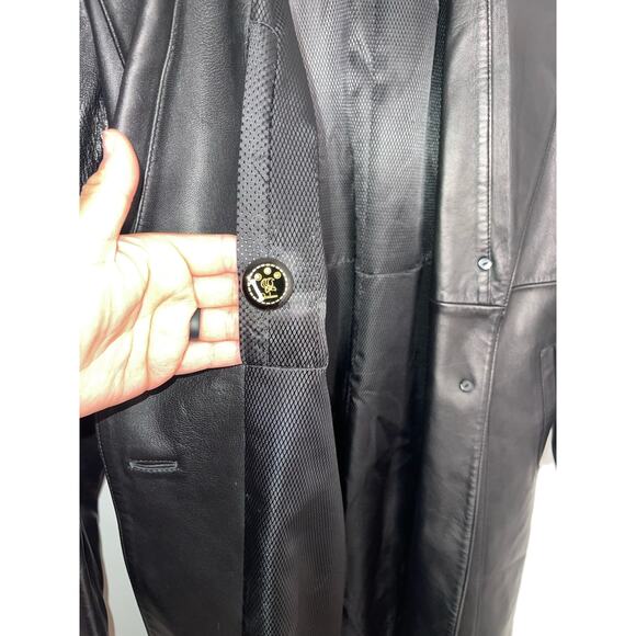 Rosleen Women’s Genuine Leather Full Length Coat Size Large - Picture 4 of 12